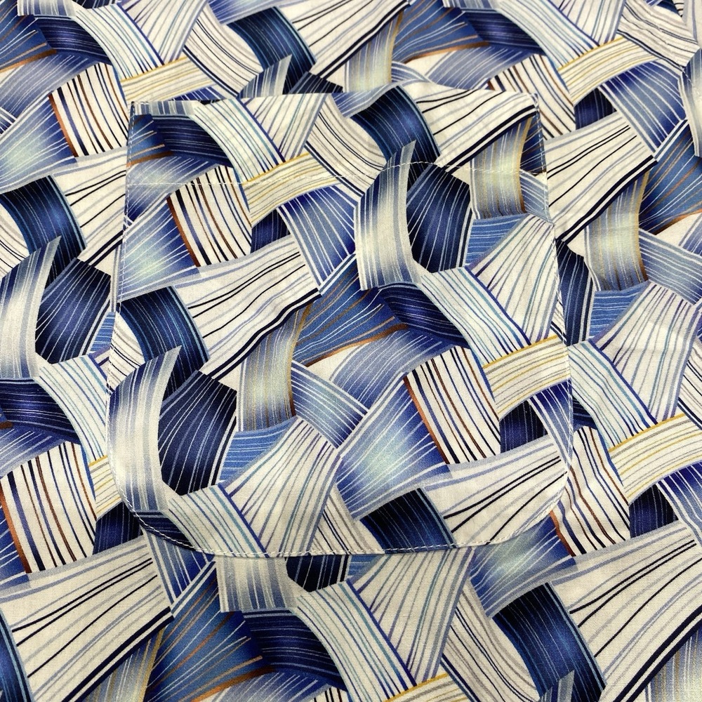 Solemare Maus & Hoffman Mens L Button Up Shirt All Over Print Abstract Short - Picture 9 of 14